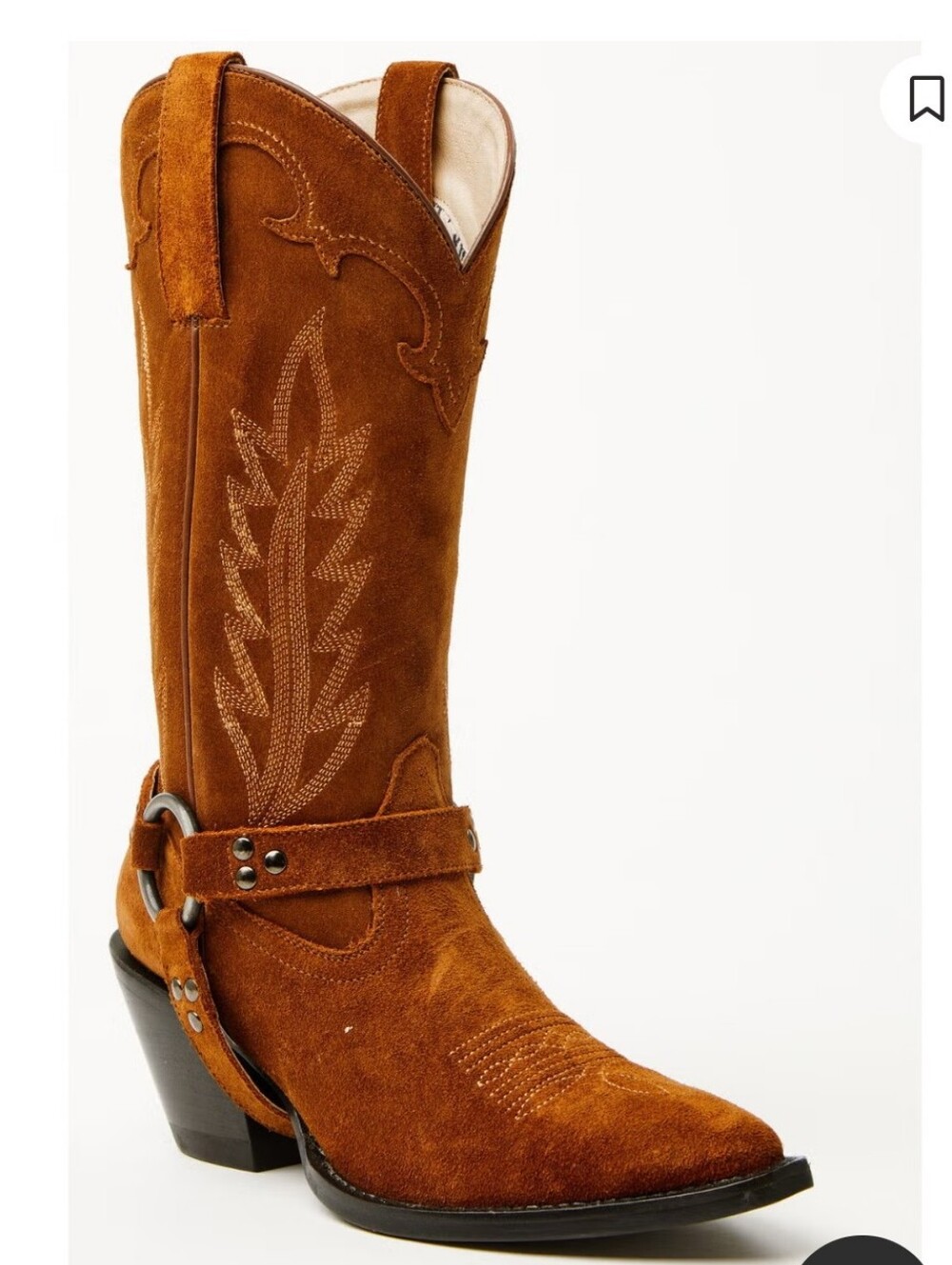 Idyllwind Women's Midnight Rider Suede Western Boots Snip Toe Size 9 NWOT